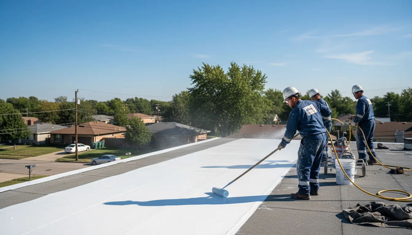 Commercial roof coating in Campbell, MN near me